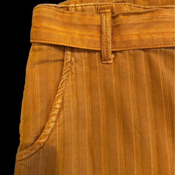 Kut from the Kloth Justine Belted Shorts high waist  NWT Size 8 - Burnt Orange - Picture 5 of 9